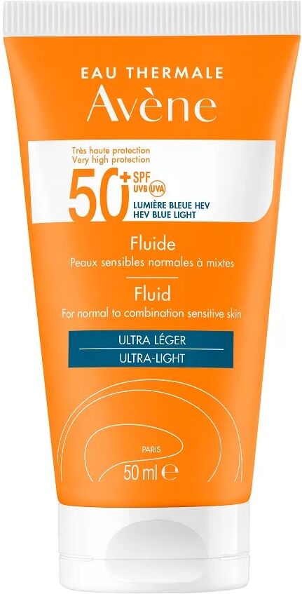 Avène Solare Fluido Viso SPF 50+ Protezione Molto Alta 50 ml