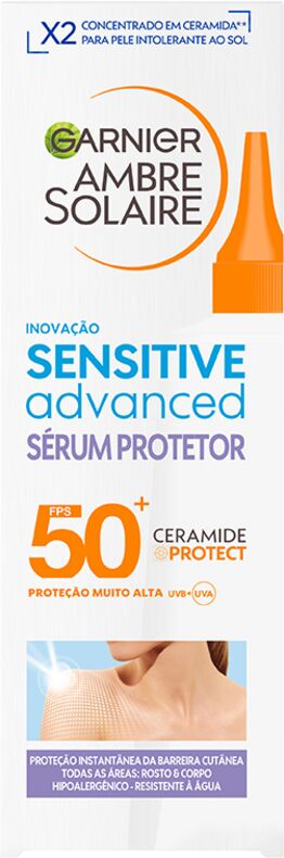 Garnier Ambre Solaire Advanced Sensitive Siero Protettivo SPF 50+ Viso e Corpo 125 ml