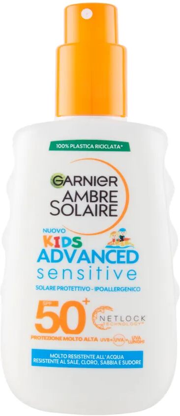 Garnier Ambre Solaire Kids Advances Spray Protezione Solare Per Bambini Spf 50+ 200 ml