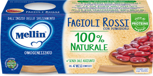 MELLIN omogeneizzato fagioli rossi 2 x 80 g