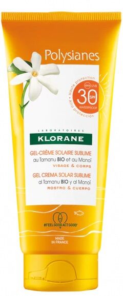 Klorane gel-crema solare sublime spf 30 viso/corpo 200 ml