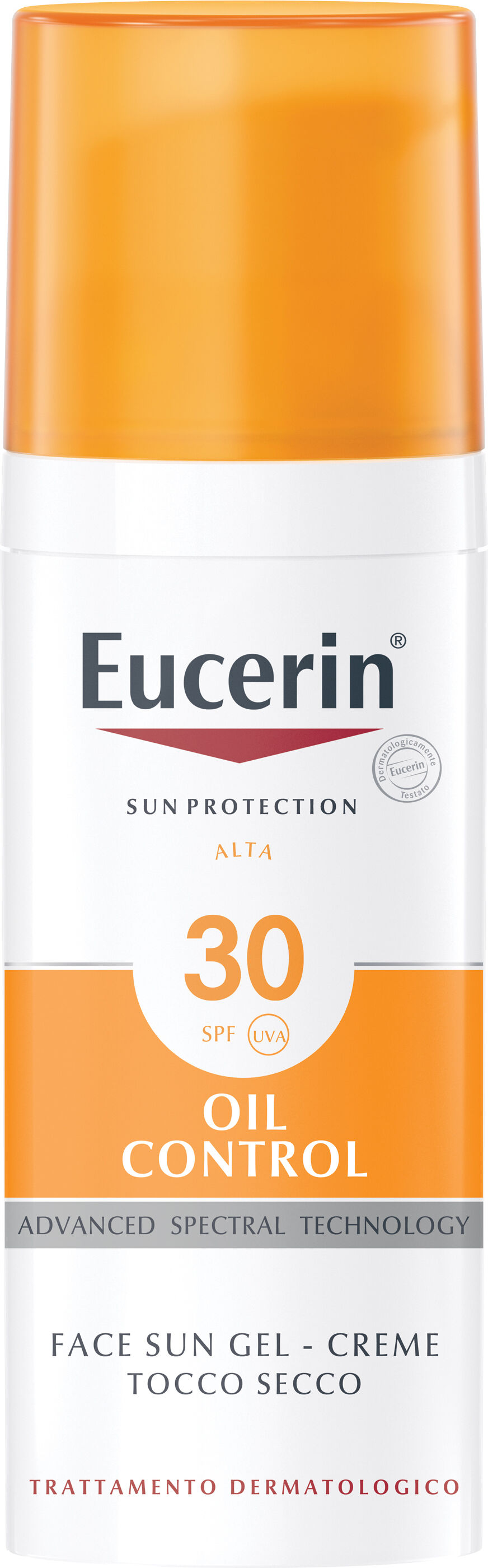 EUCERIN Sun Oil Control Gel-Crema Tocco Secco FP 30 Protezione Viso Pelle Grassa 50 ml