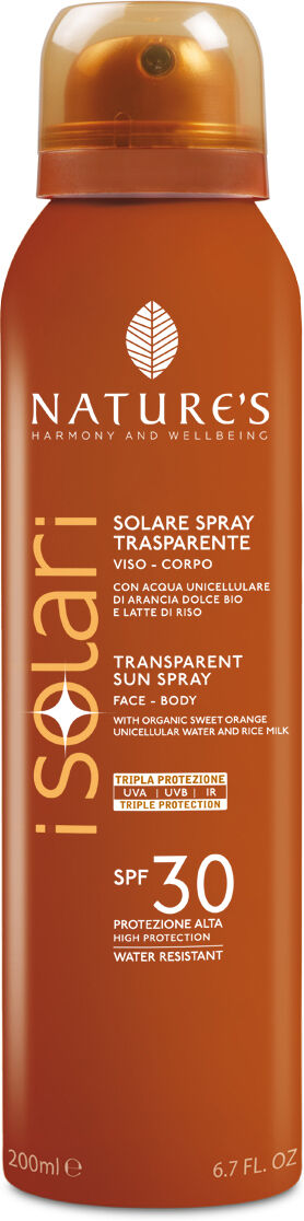 NATURE'S i solari spray trasparente spf30 200 ml