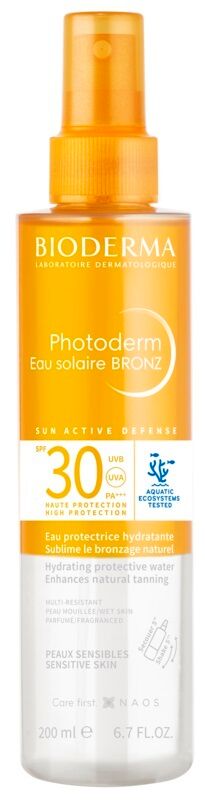Bioderma Photoderm Eau Solair Bronz SPF 30 Acqua Solare Abbronzante 200 ml
