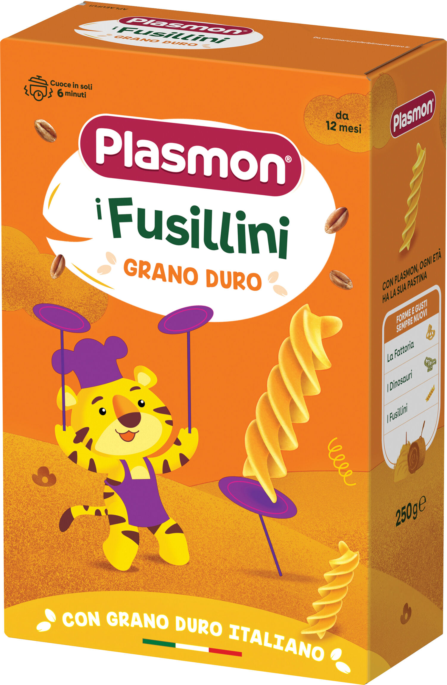 PLASMON pasta fusillini grano duro 250 g