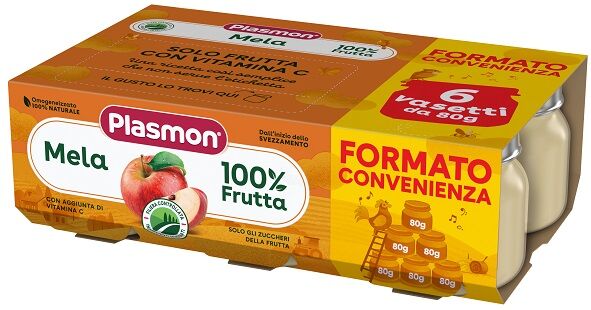 PLASMON omogeneizzato mela 6x80 g