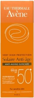 Avene Linea Solare Pelli Sensibili Spf50+ Crema Viso Protettiva Anti-Età 50 Ml