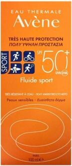 Avene Linea Solare Spf50+ Fluido Solare Sport Molto Resistente All'Acqua 100 Ml