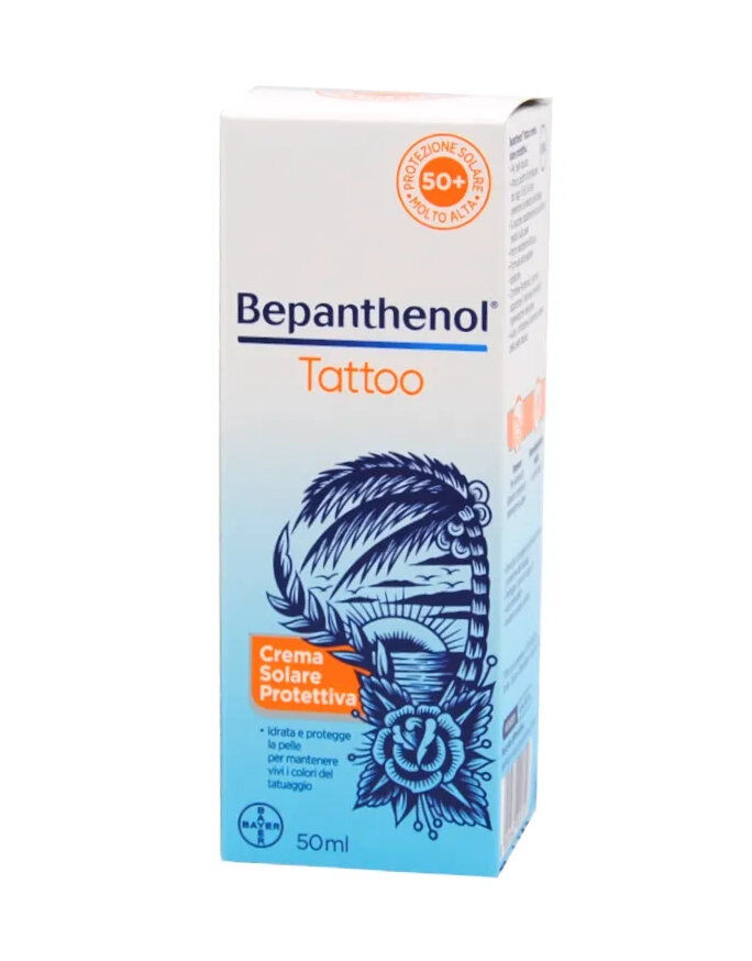 BEPANTHENOL Tattoo Crema Solare Protettiva Spf50+ 50 Ml