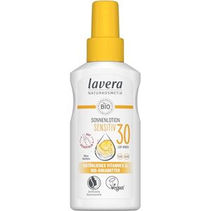 lavera Zonlotion Sensitiv SPF 30 minerale directe bescherming zonder witelen waterdicht veganistisch natuurlijke cosmetica 100 ml