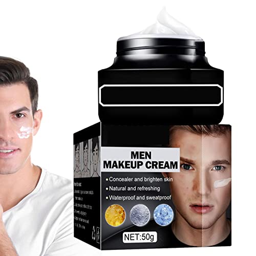 Shichangda Collageencrème voor mannen,All-in- revitaliserende crème voor heren   Gezichtscrème voor mannen, dag- en nachthuidverzorging Som van gezichtscrème, BB-crème, make-uppoeder en basiscrème