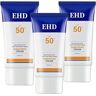 BIVVI Ehd Zonnebrandcrème, Zonnebrandcrème Spf 50 voor Gezicht, Gezichtszonnebrandcrème, Dagelijkse UV-bescherming Zonnebrandcrème, Snelle Absorptie en Geen Kleverig Gevoel (3PCS)