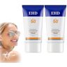 Kirposh Ehd Sunscreen, EHD Sunscreen Cream, Ehd Sunscreen Spf 50, Sunscreen For Face, Face Sunscreen Moisturizer, Daily Uv Defense Sunscreen, No Sticky Feeling (Color : 2pcs)