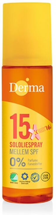 Derma Sun Transparent Sunoil SPF 15 200 ml Zonnebrandcrème