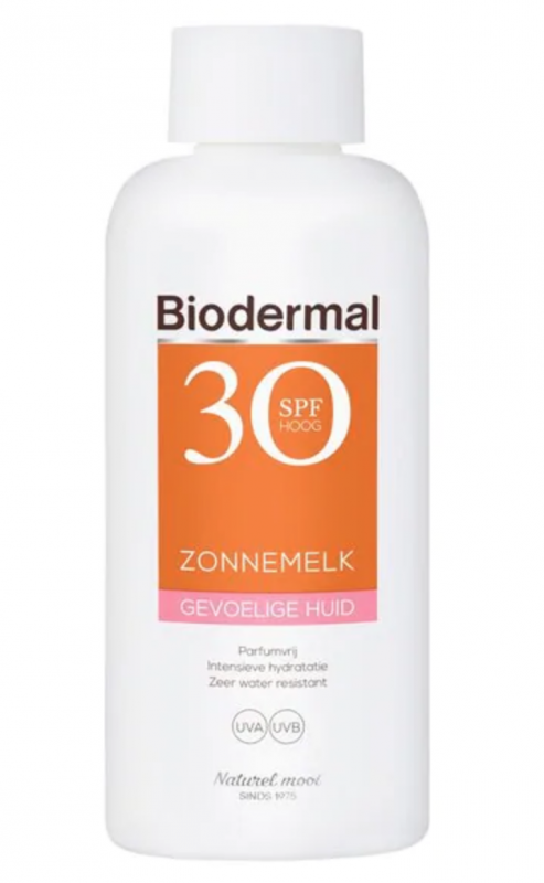 Biodermal Zonnemelk Gevoelige Huid SPF30 200 ml Zonnebrandcrème