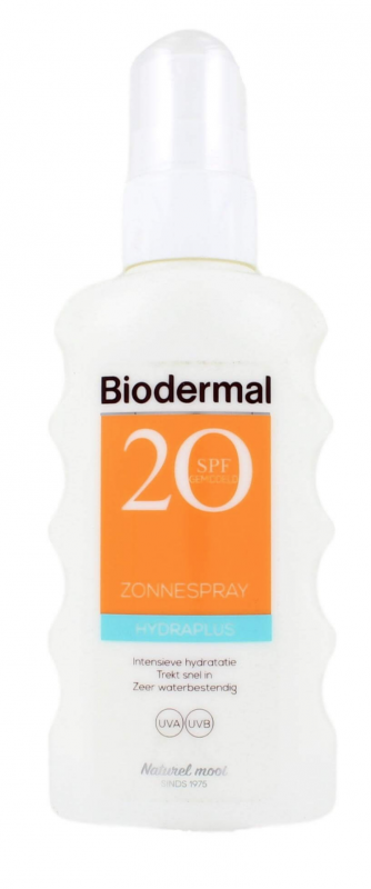 Biodermal Zonnespray Hydraplus SPF20 175 ml Zonnebrandspray