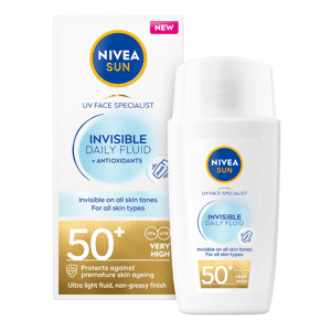 NIVEA SUN Solkräm ansikte UV Face Invisible Daily Fluid SPF50+ 40 ml