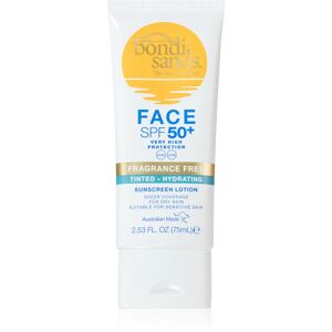 Bondi Sands SPF 50+ Fragrance Free protective tinted cream for the face for dry skin SPF 50+ 75 ml