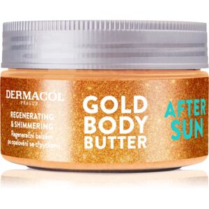 Dermacol After Sun regenerating body cream with glitter 200 g