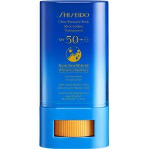 Shiseido Sun Care Clear Stick UV Protector WetForce topical treatment to protect from the sun SPF 50+ 20 g