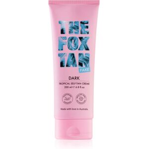 The Fox Tan Dark Tropical moisturising self-tanning cream 200 ml