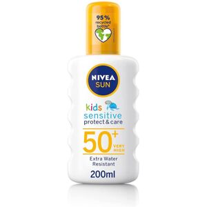 NIVEA SUN Kids Protect & Sensitive Spray (200ml) Sunscreen Spray with SPF 50+, K