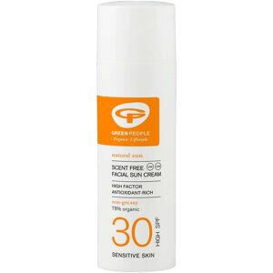 Green People Scent-Free Facial Sun Cream SPF30 - 50ml