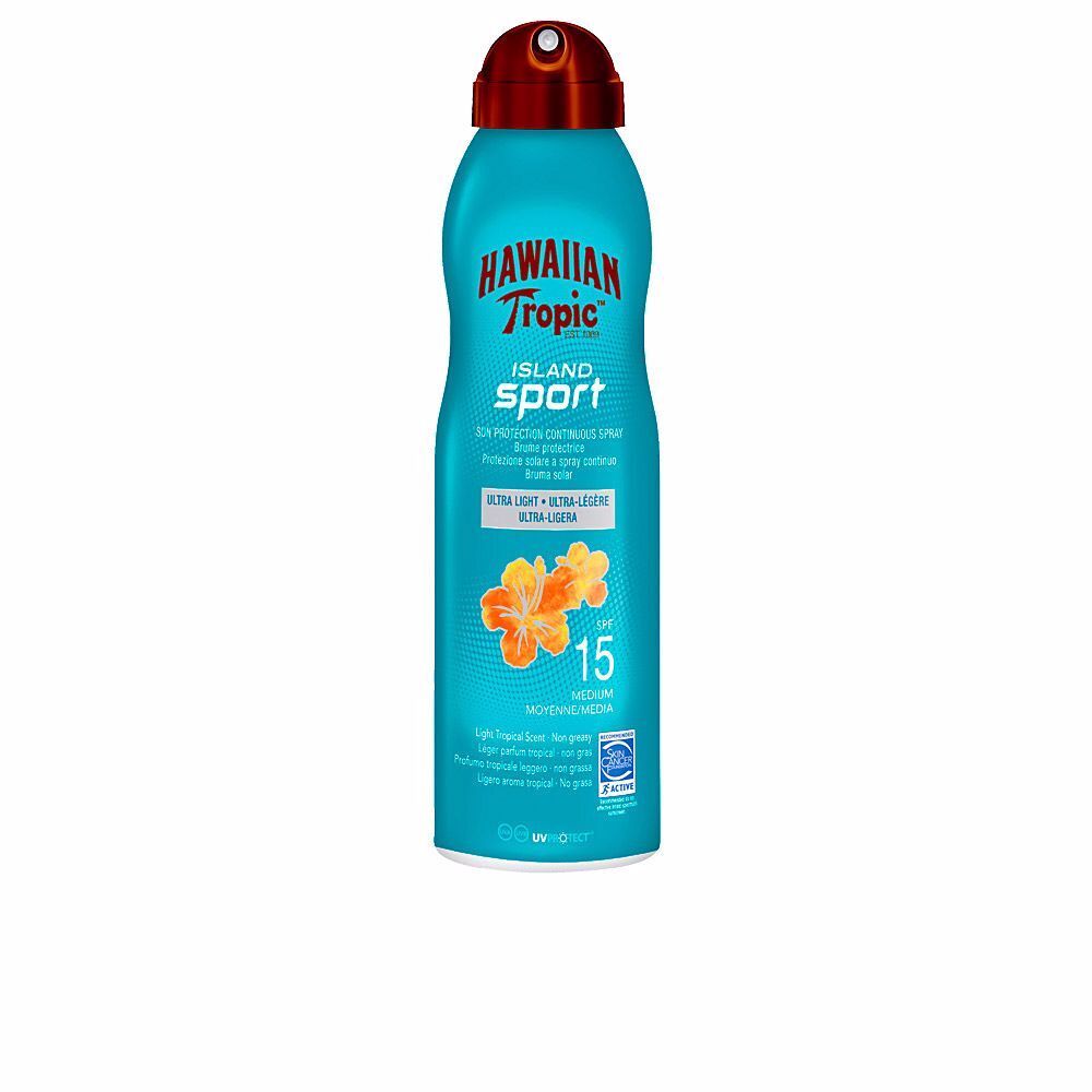 Photos - Sun Skin Care Hawaiian Tropic Island Sport ultra-light SPF15 spray 220 ml