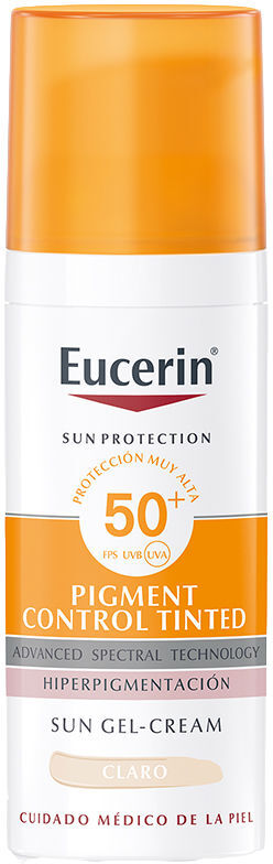 Eucerin Sun Protection pigment control fluid with color SPF50+ #light