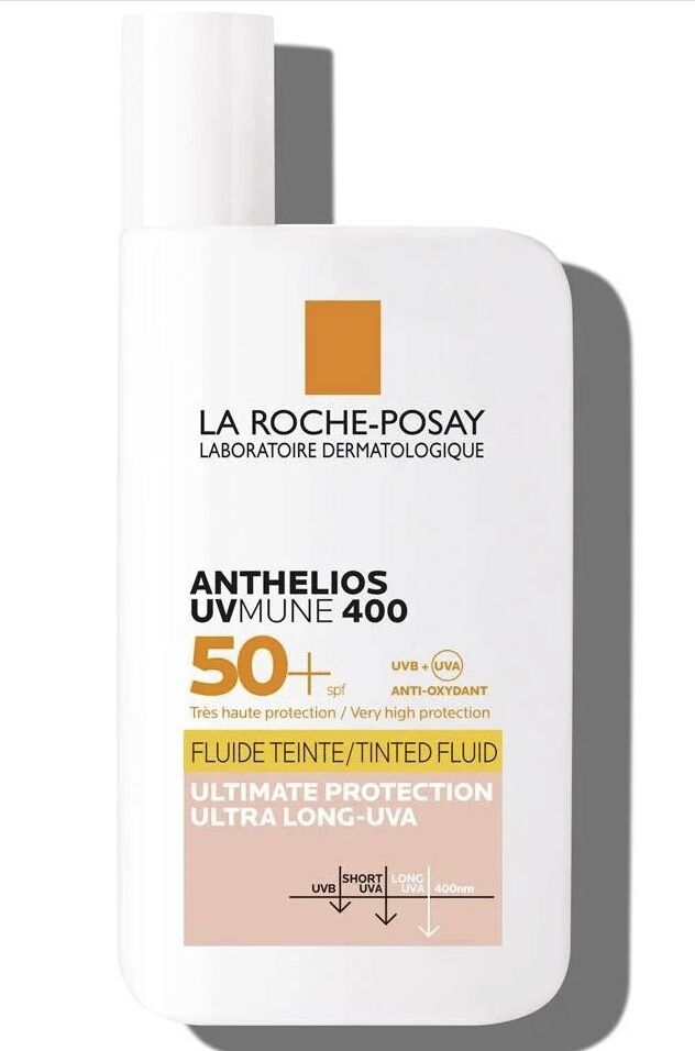 La Roche-Posay Anthelios Uvmune 400 Fluid Sunscreen for Face with Color SPF50 50mL Tinted SPF50+