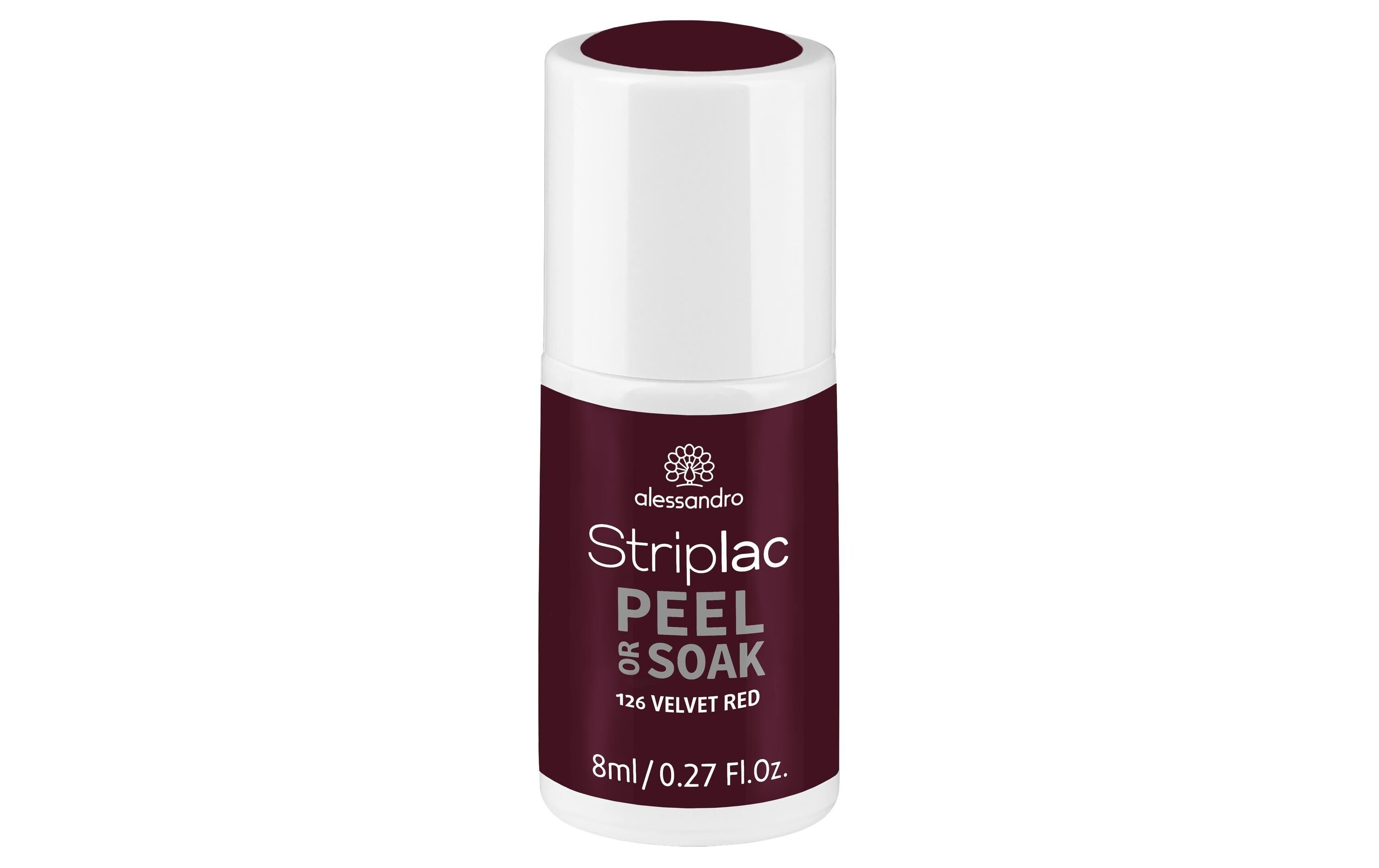 Alessandro Gel-Nagellack »Striplac 2.0 Ve«, LED-Nagelgel rot