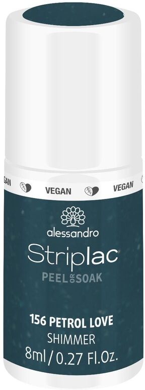 Alessandro Striplac Striplac Peel or Soak Vegan Nr.156 Petrol Love 8.0 ml