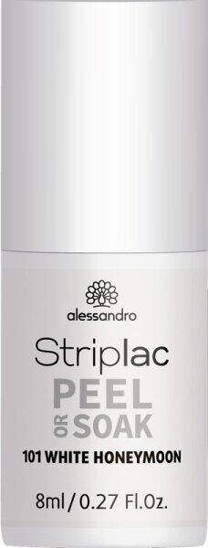 Alessandro Striplac Peel or Soak 101 White Honeymoon 8 ml Nagellack