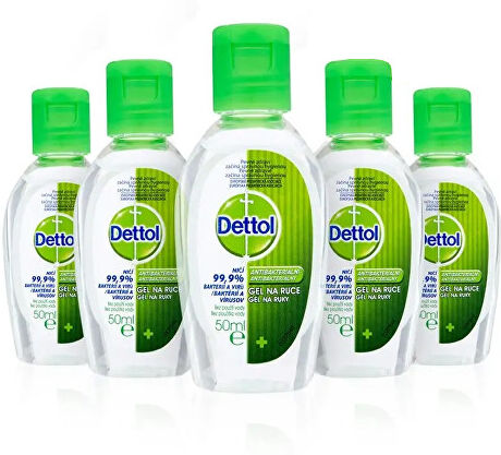 Dettol Antibakteriální gel na ruce 5 x 50 ml