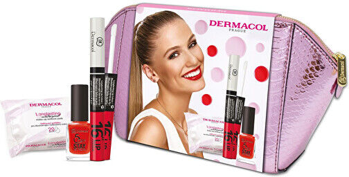 Dermacol Dárková sada dekorativní kosmetiky Gift Set 16H Lip Colour