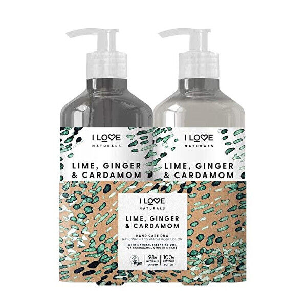 I Love Dárková sada péče o ruce Hand Care Duo Lime, Ginger & Cardamom