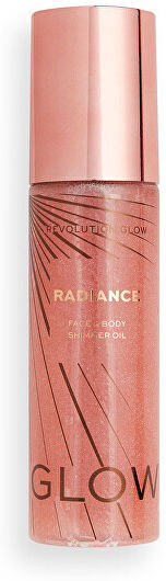 Revolution Tekutý rozjasňovač Revolution Glow (Radiance Face & Body Shimmer Oil Pink) 100 ml