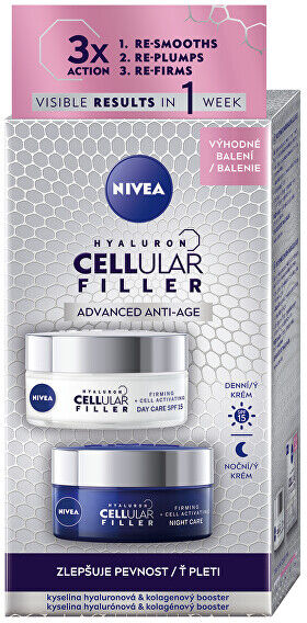 Nivea Dárková sada zpevňující péče pro zralou pleť Hyaluron Cellular Filler