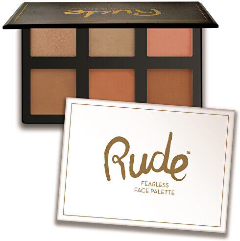 RUDE® Cosmetics Paletka na tvář Fearless (Face Palettte) 18 g