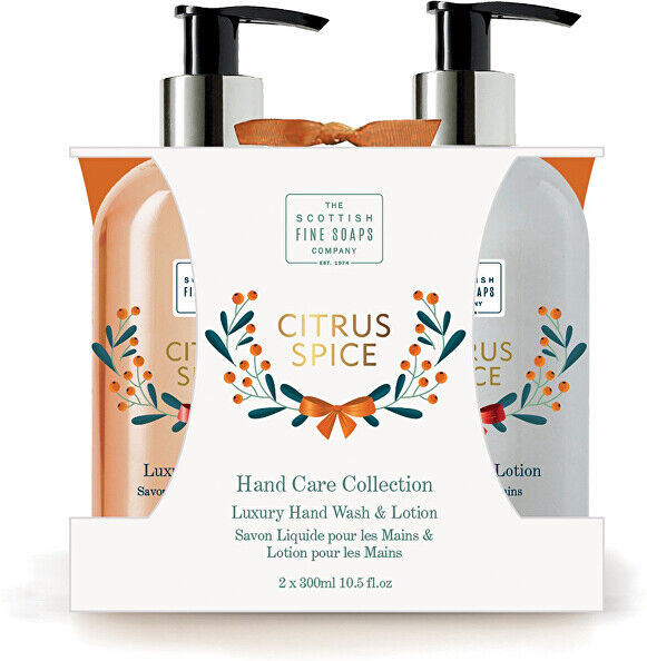 Scottish Fine Soaps Dárková sada péče o ruce Citrus Spice (Luxury Hand Wash & Lotion)