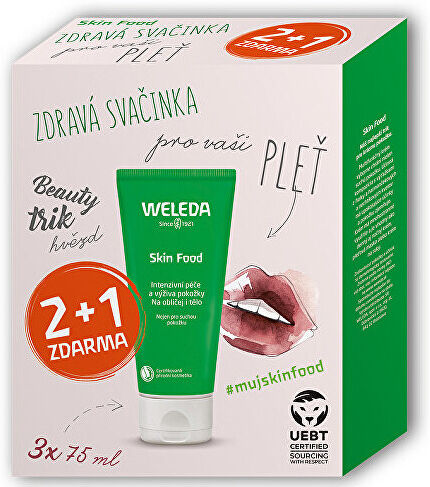 Weleda Dárková sada univerzálního výživného krému Skin Food 3 x 75 ml