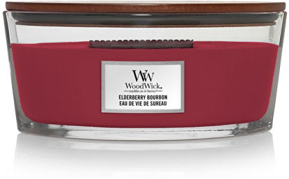 WoodWick Vonná svíčka loď Elderberry Bourbon 453,6 g