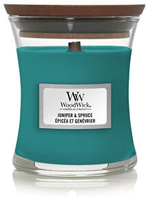 WoodWick Vonná svíčka váza malá Juniper & Spruce 85 g