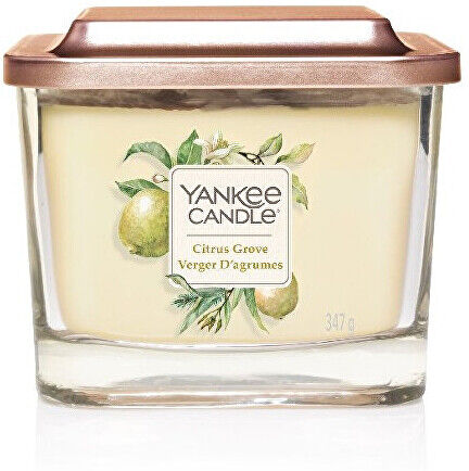 Yankee Candle Aromatická svíčka střední hranatá Citrus Grove 347 g