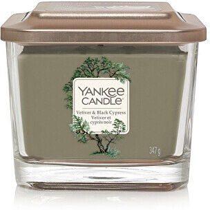 Yankee Candle Aromatická svíčka střední hranatá Vetiver & Black Cypress 347 g