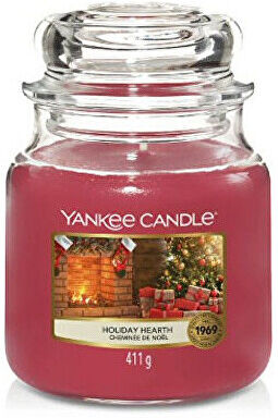 Yankee Candle Vonná svíčka Classic střední Holiday Hearth 411 g