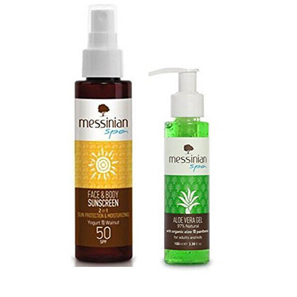 Messinian Spa Opalovací krém SPF 50 100 ml + Aloe Vera Gel 100 ml