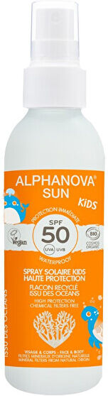 ALPHANOVA SUN opalovací krém sprej dětský v recyklovatelném obalu SPF 50 BIO 125 g