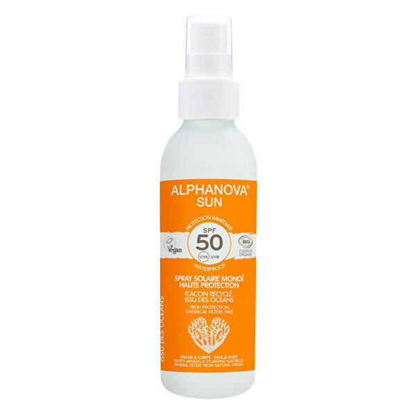 ALPHANOVA SUN opalovací krém sprej v recyklovatelném plastu SPF 50 BIO 125 g