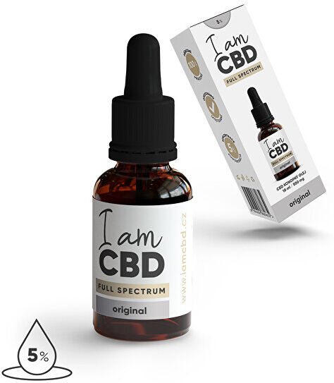 I am CBD Konopný olej Full Spectrum CBD 5% 10 ml original